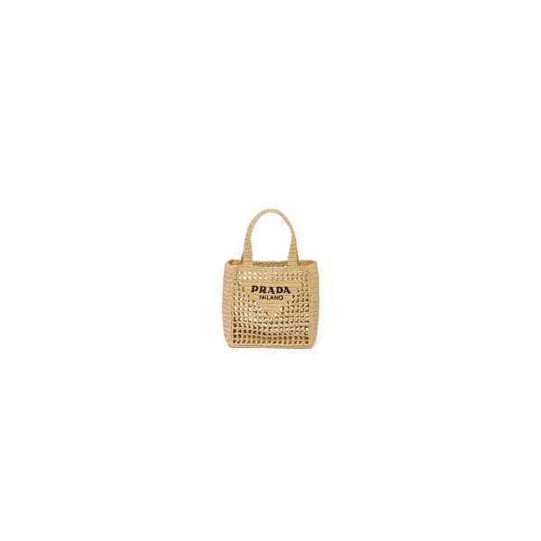 Pra*a raffia mini tote bag