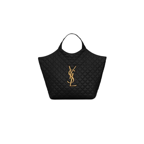 YSL ICARE MAXI SHOPPING BAG IN QUILTED LAMBSKIN