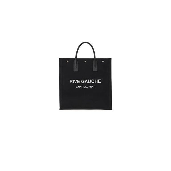 rive gauche N0*H/south tote bag in printed canvas and leather