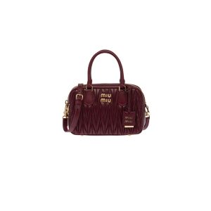 Matelasse nappa leather top-handle bag