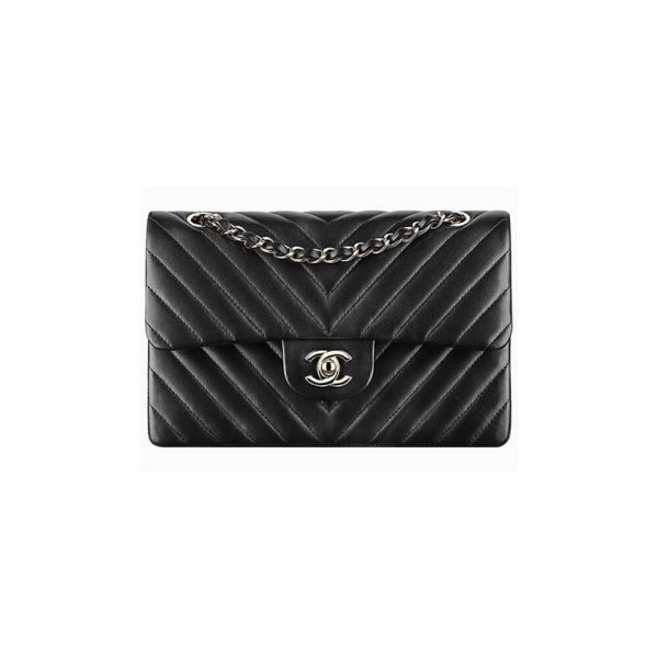 Ch*el classic chevron medium flap