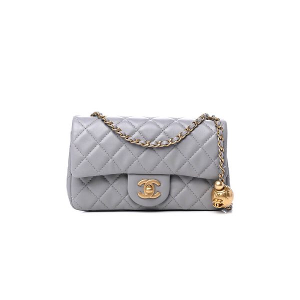 Ch*el pearl crush mini rectangular flap