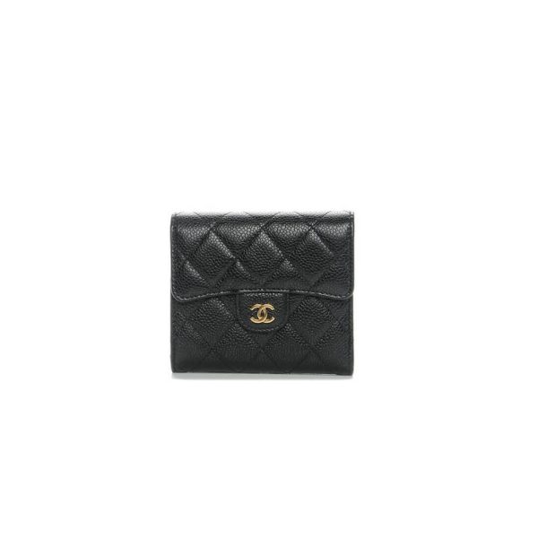 Ch*el flap compact wallet