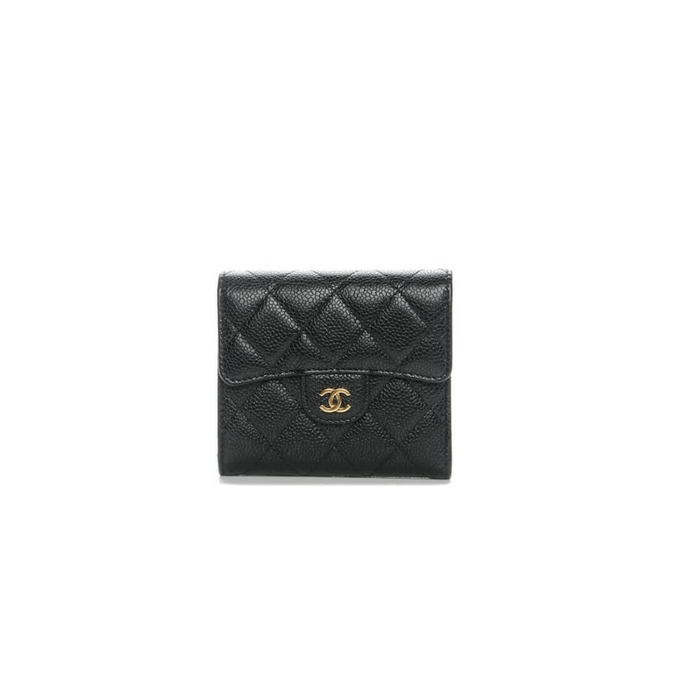 Ch*el flap compact wallet