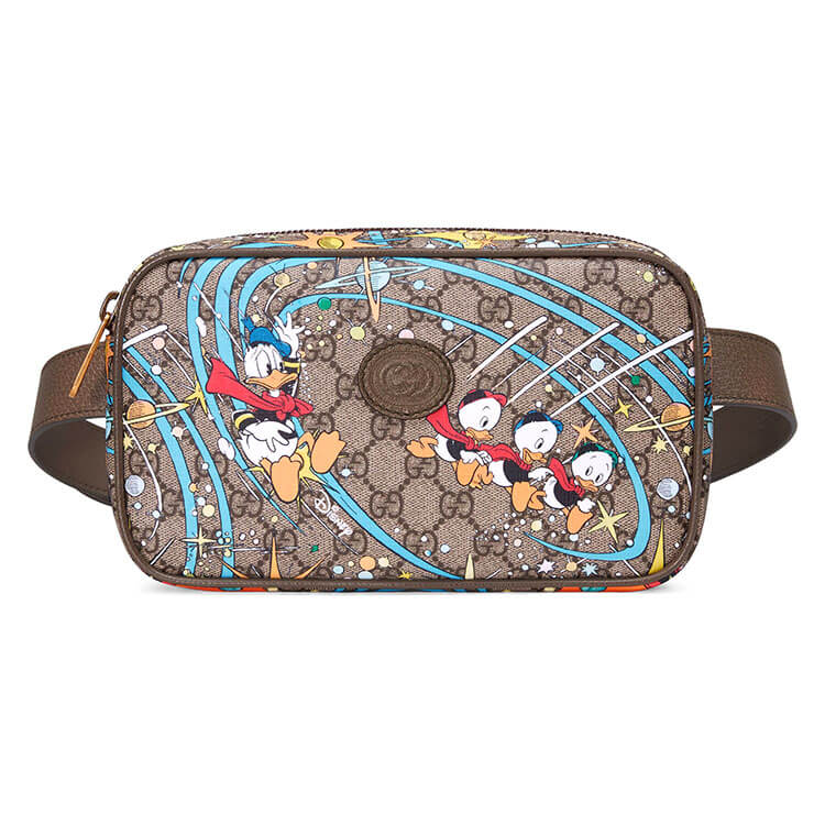 disney x G*u*i donald duck print belt bag