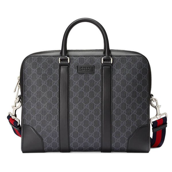 G*u*i gg black briefcase