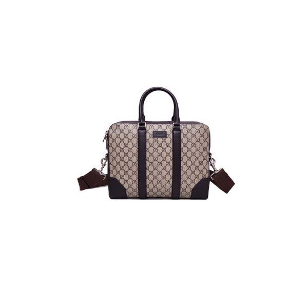 G*u*i gg beige briefcase