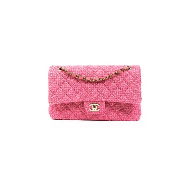 Ch*el tweed medium classic flap bag