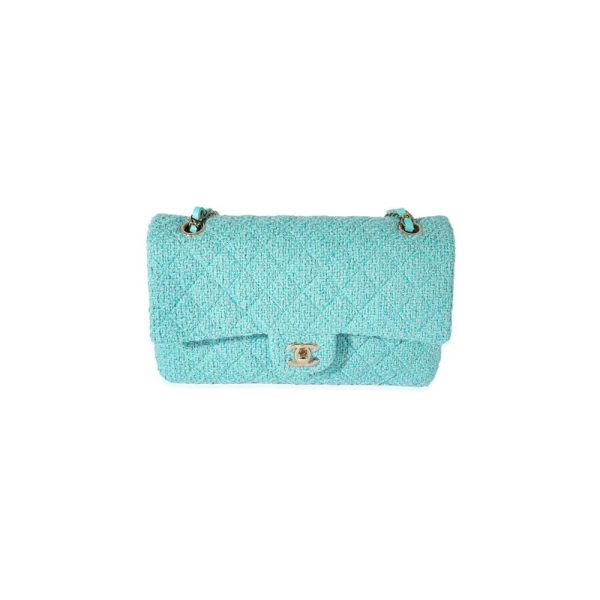 Ch*el tweed medium classic flap bag