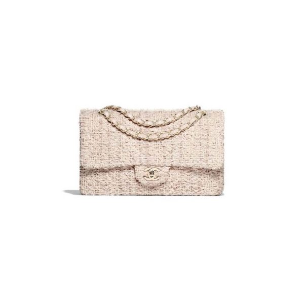 Ch*el tweed medium classic flap bag