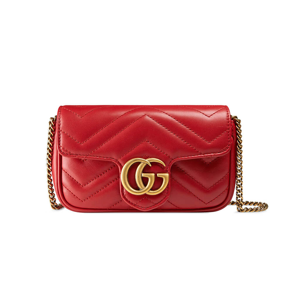 gg marmont matelasse leather S*per mini bag