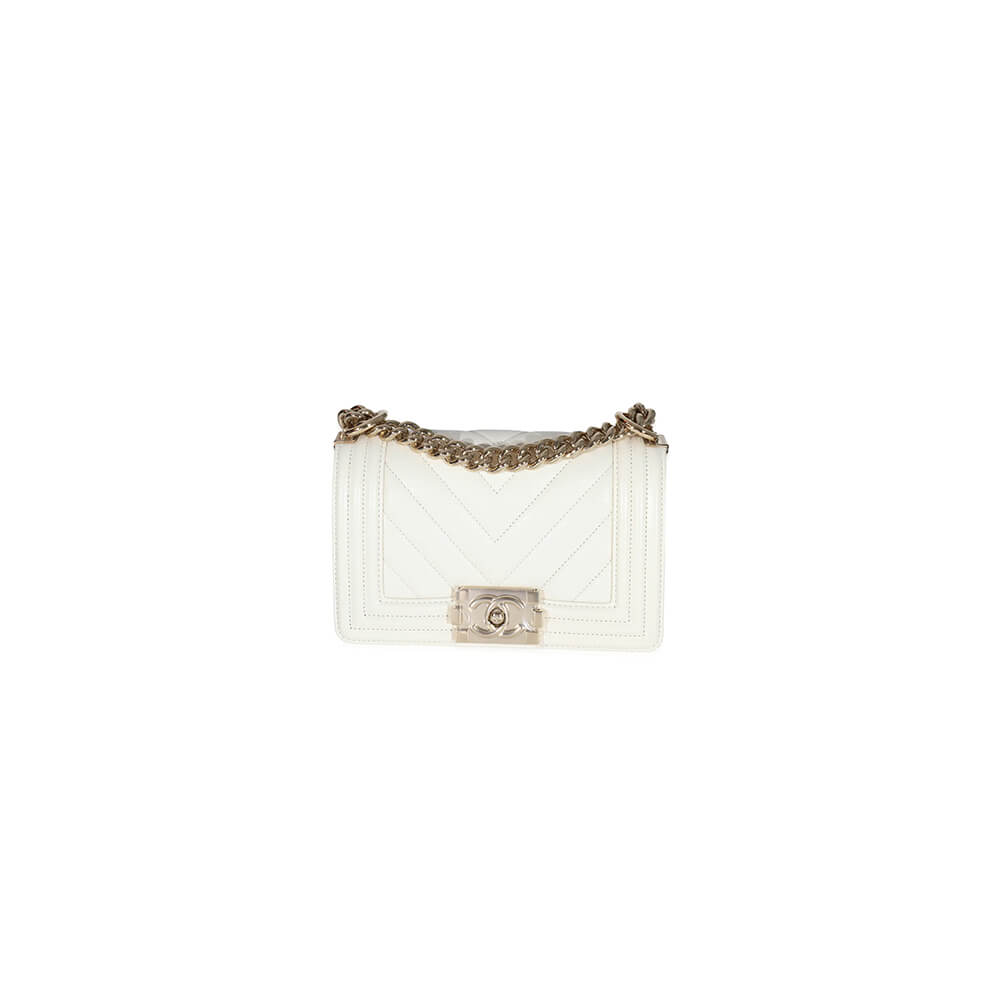 Ch*el chevron small boy bag(high-end)