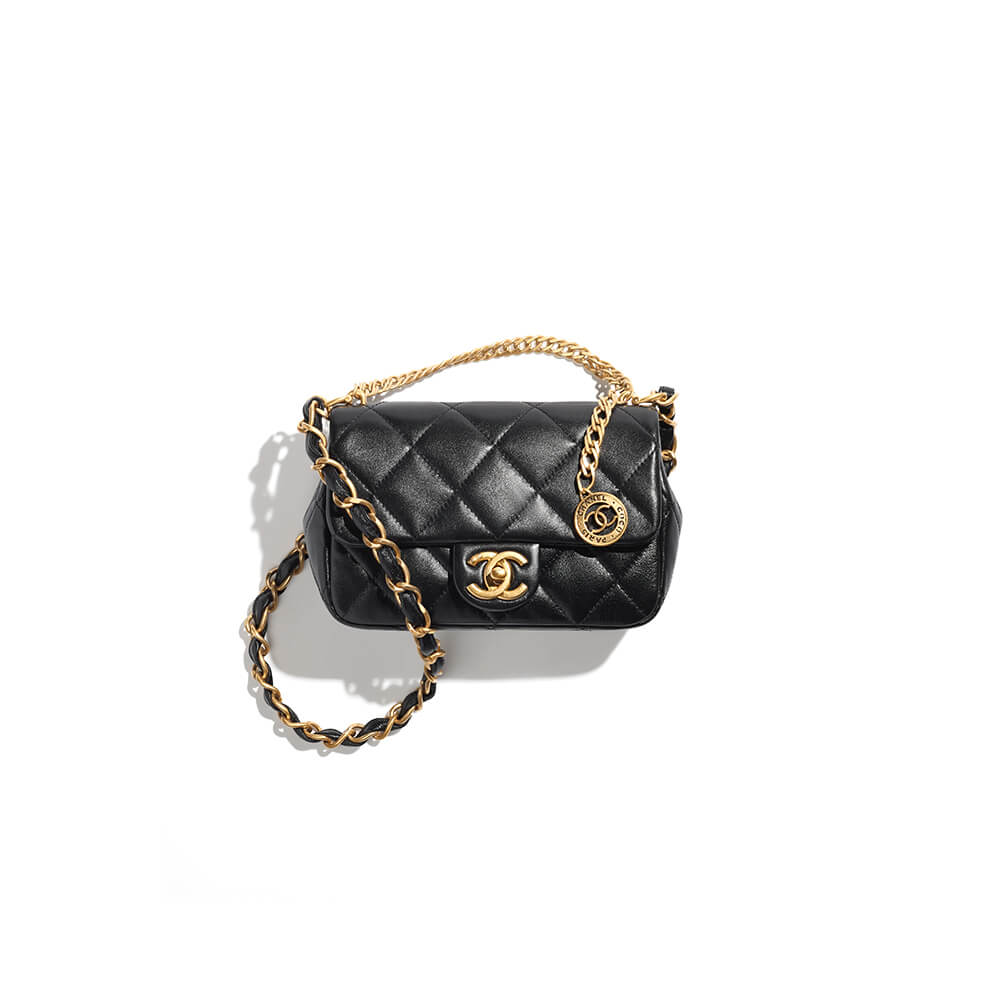 Ch*el small flap bag