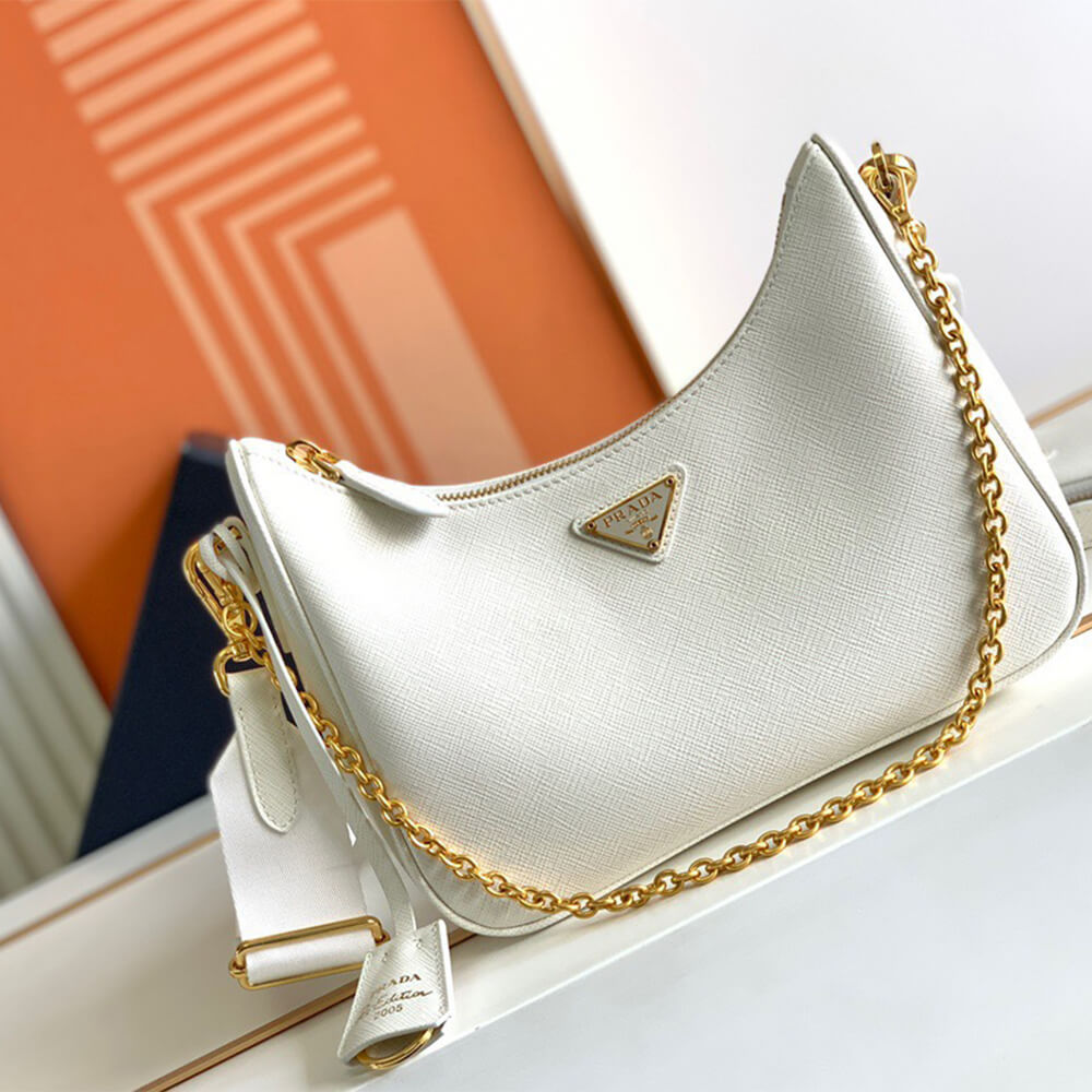 Pra*a re-edition 2005 saffiano leather bag