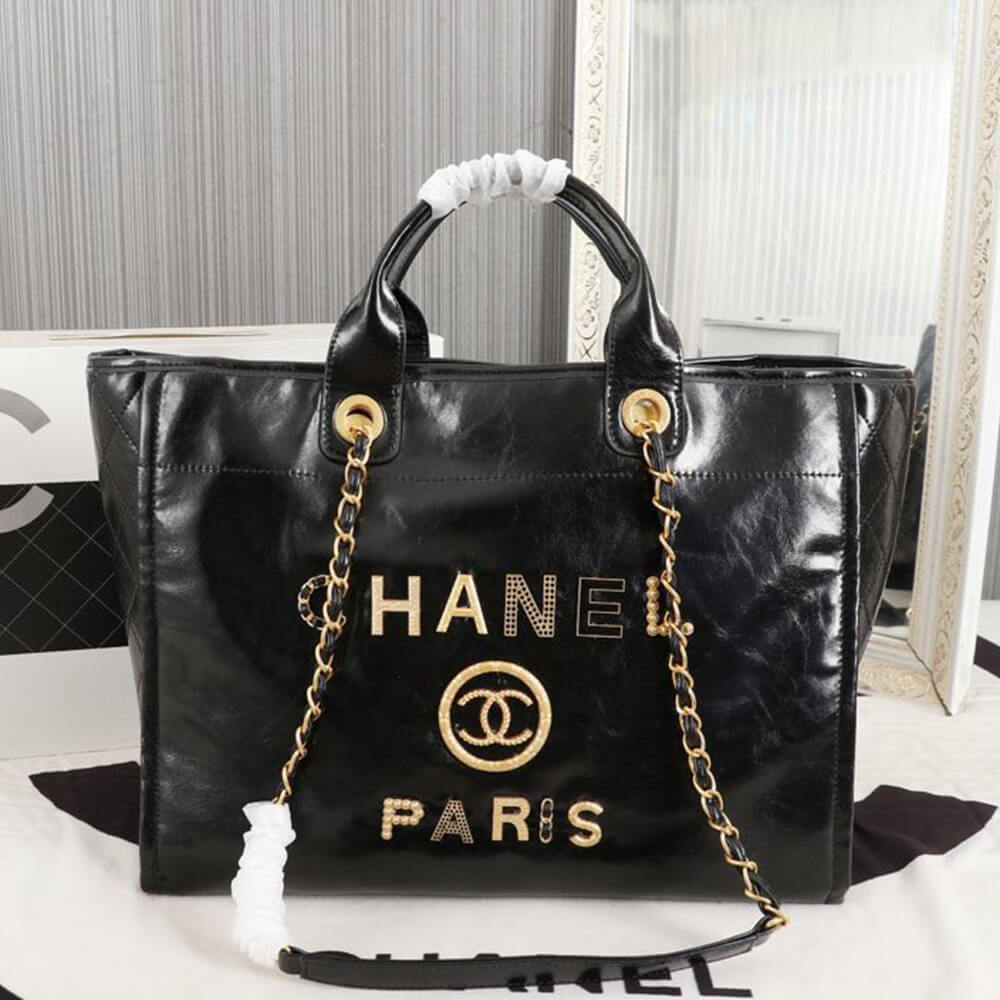 Ch*el large deauville tote