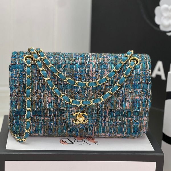 Ch*el classic flap tweed