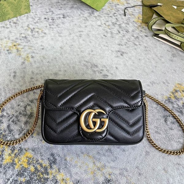 gg marmont matelasse leather S*per mini bag