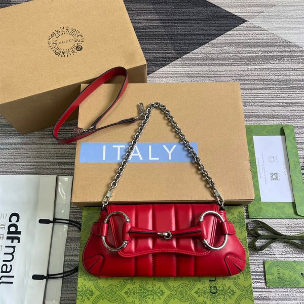 G*u*i horsebit chain small shoulder bag