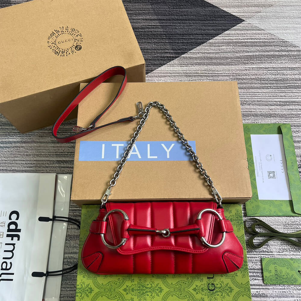 G*u*i horsebit chain small shoulder bag