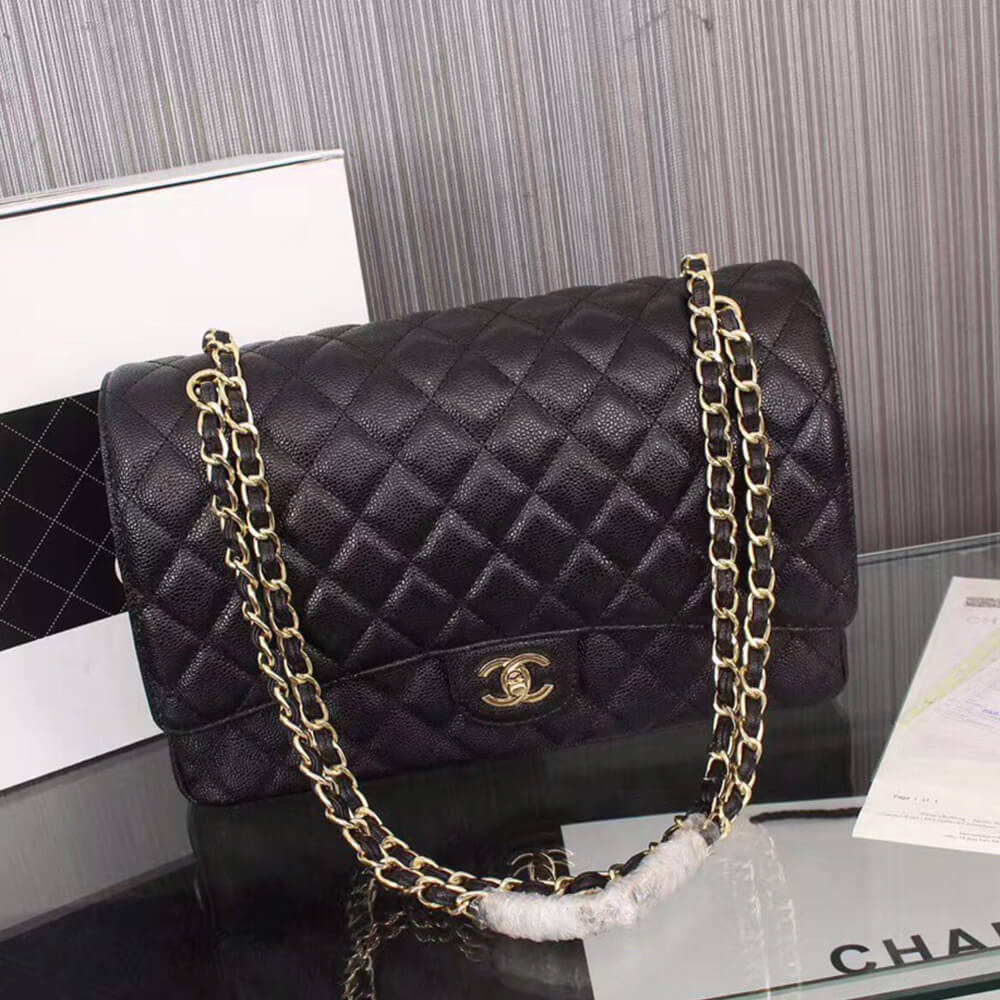 Ch*el classic maxi handbag