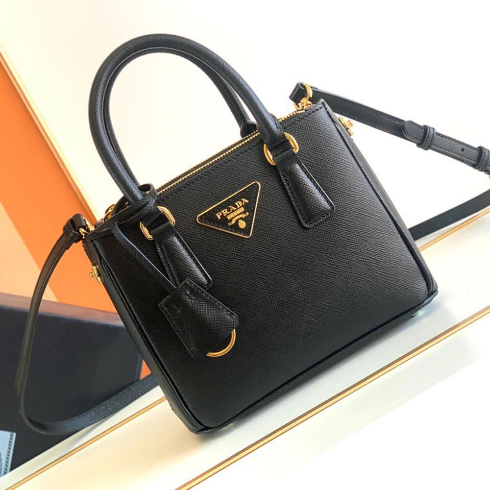 Pra*a galleria saffiano leather mini-bag