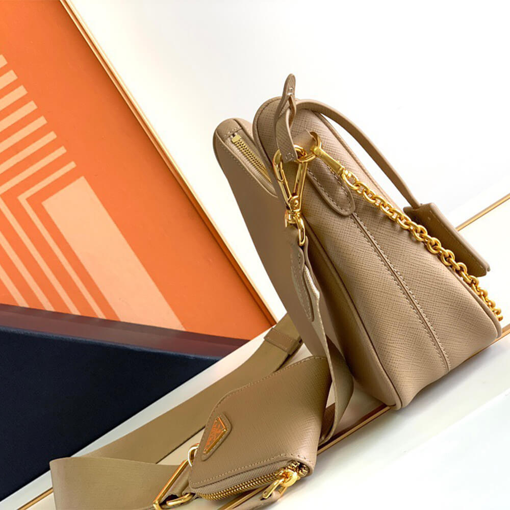 Pra*a re-edition 2005 saffiano leather bag