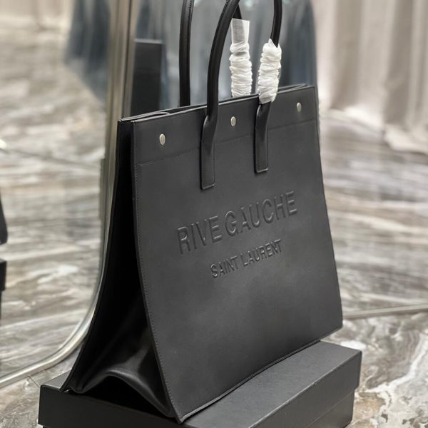 RIVE GAUCHE LARGE TOTE BAG IN SMOOTH LEATHER