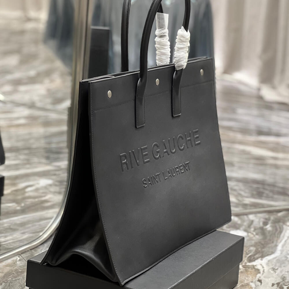 RIVE GAUCHE LARGE TOTE BAG IN SMOOTH LEATHER