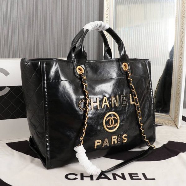 Ch*el large deauville tote