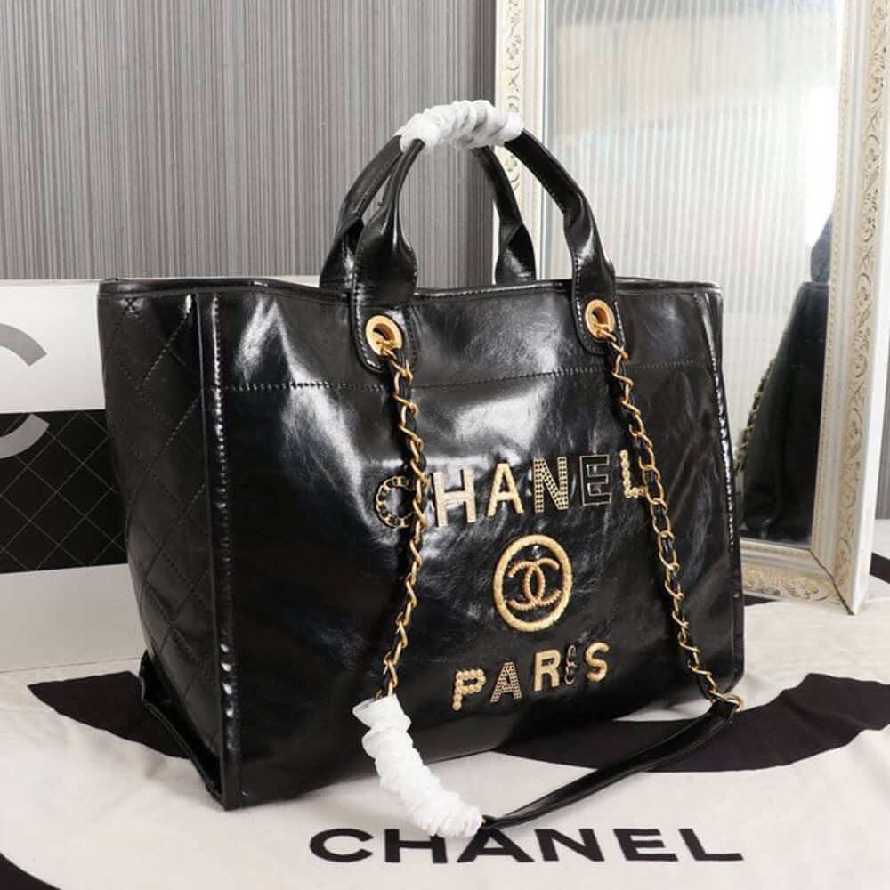 Ch*el large deauville tote