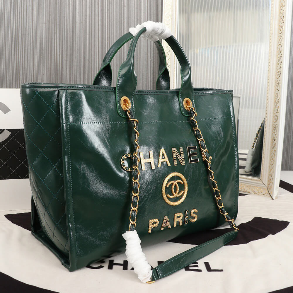 Ch*el large deauville tote