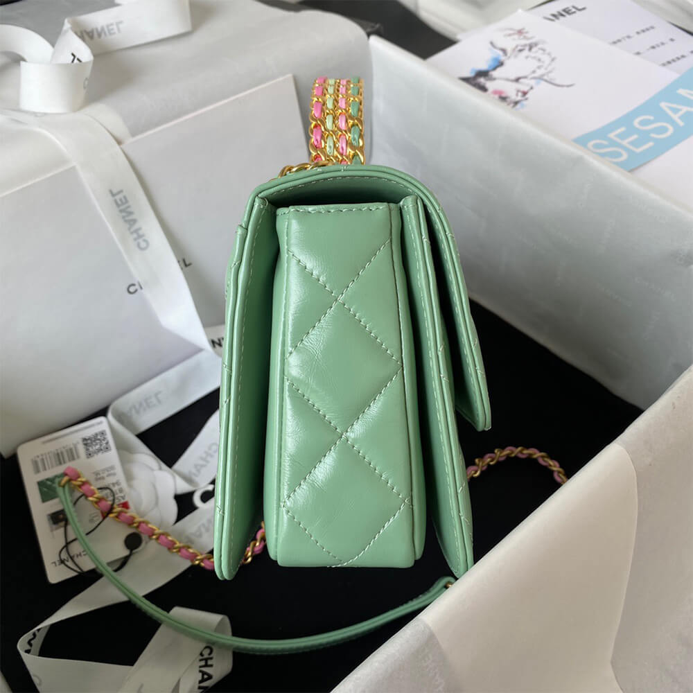 MINI FLAP BAG WITH TOP HANDLE