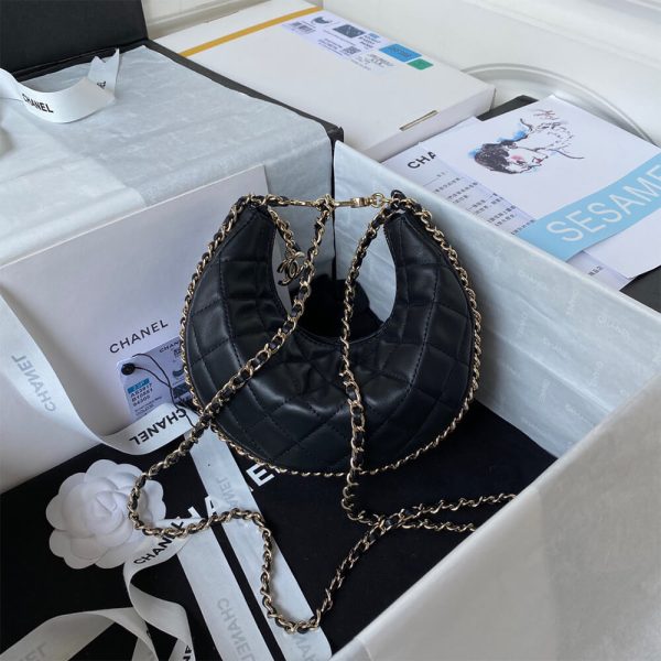 Ch*el small hobo bag