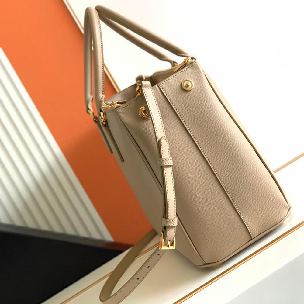 large Pra*a galleria saffiano leather bag