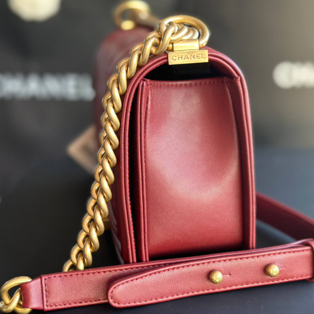 chevron boy Ch*el handbag