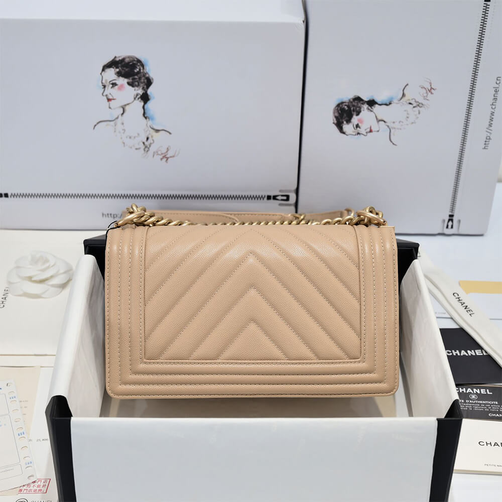 chevron boy Ch*el handbag