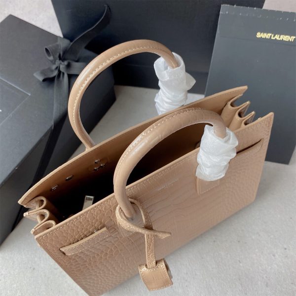 YSL SAC DE JOUR BABY IN CROCODILE-EMBOSSED