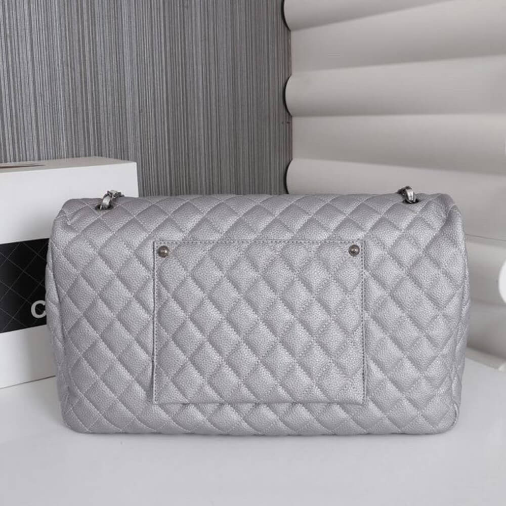 Ch*el travel flap bag black