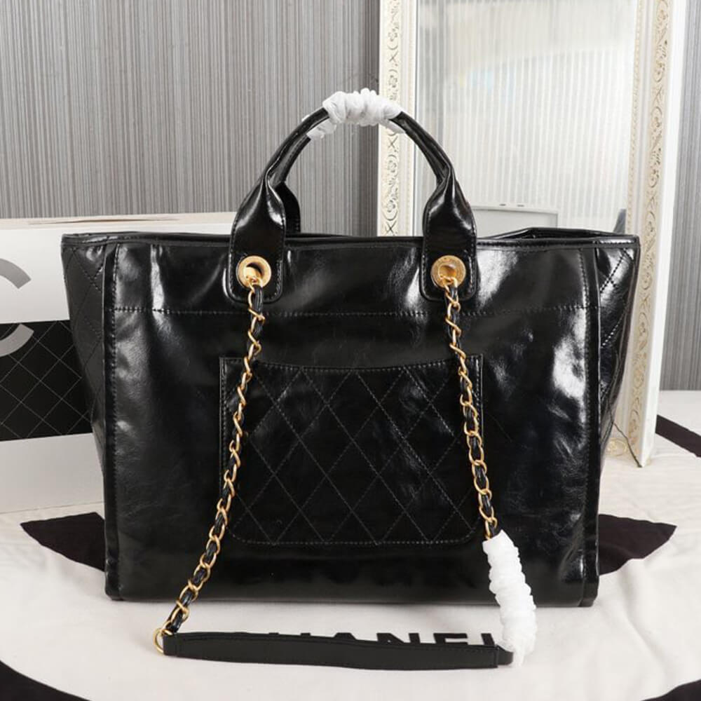 Ch*el large deauville tote