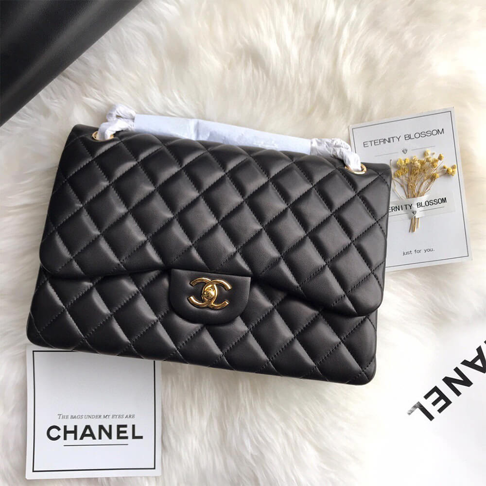 Ch*el classic double flap jumbo