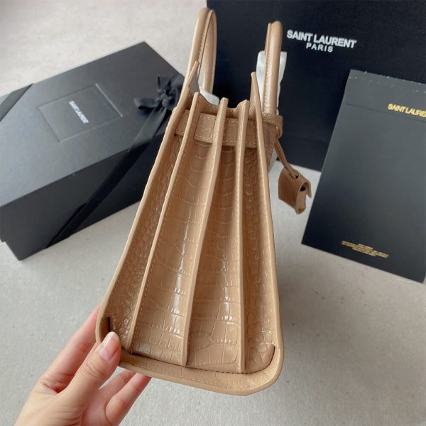 YSL SAC DE JOUR BABY IN CROCODILE-EMBOSSED