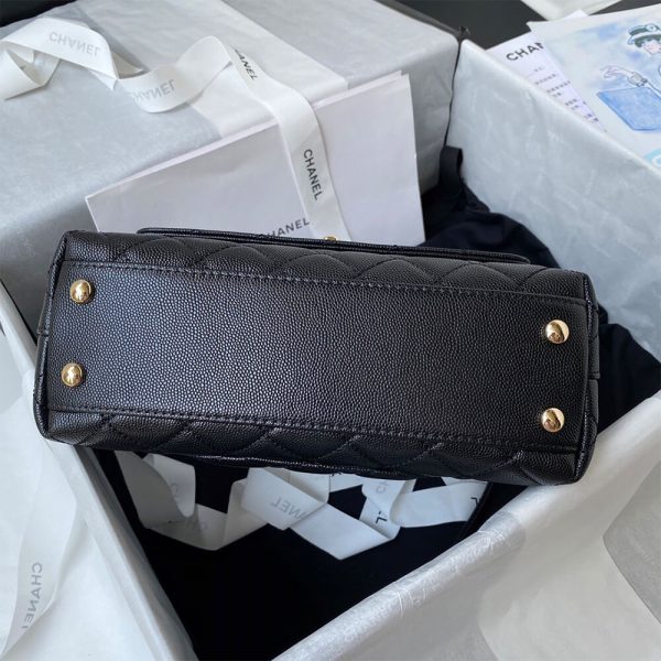 Ch*el coco handle bag small