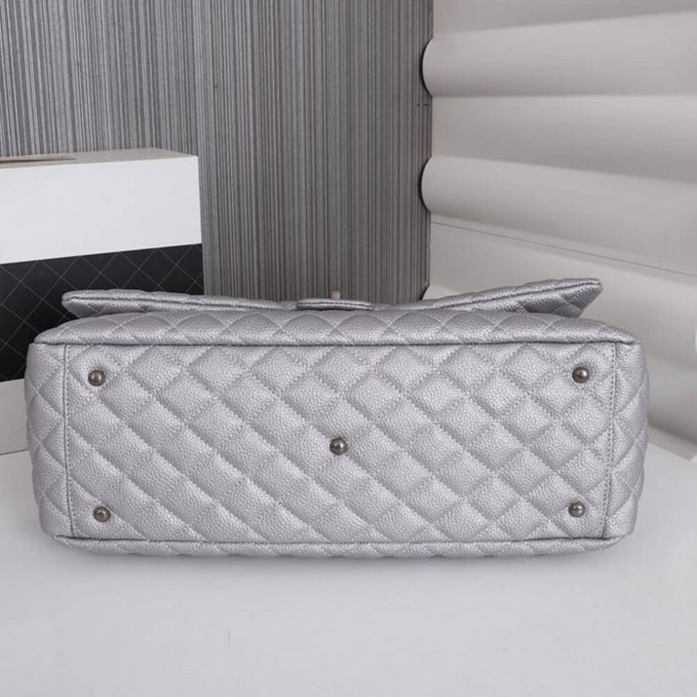 Ch*el travel flap bag black