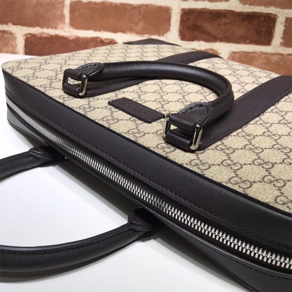 G*u*i gg beige briefcase