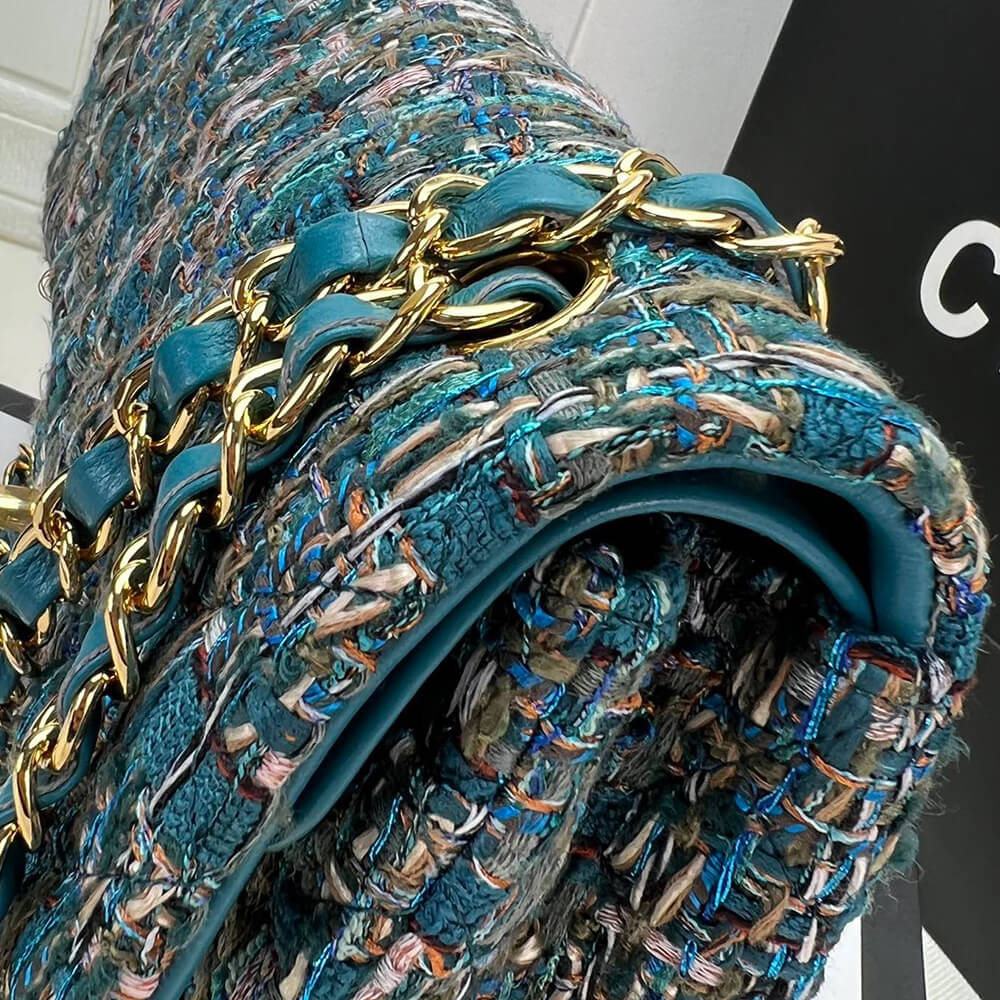 Ch*el classic flap tweed