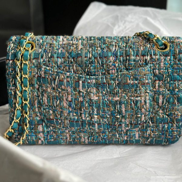 Ch*el tweed medium classic flap bag
