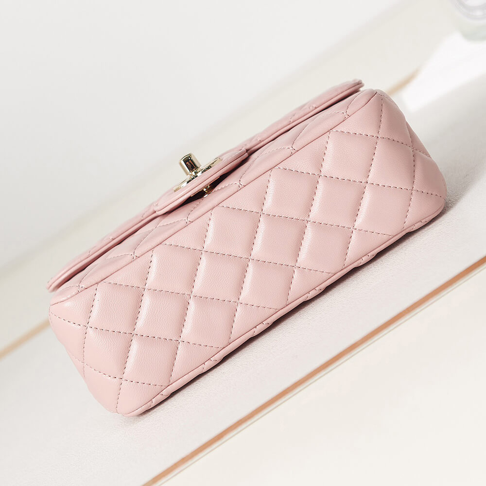 Ch*el mini flap with top handle