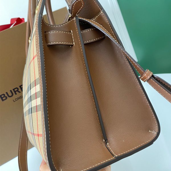 Small Vintage Check Two Handle Title Bag