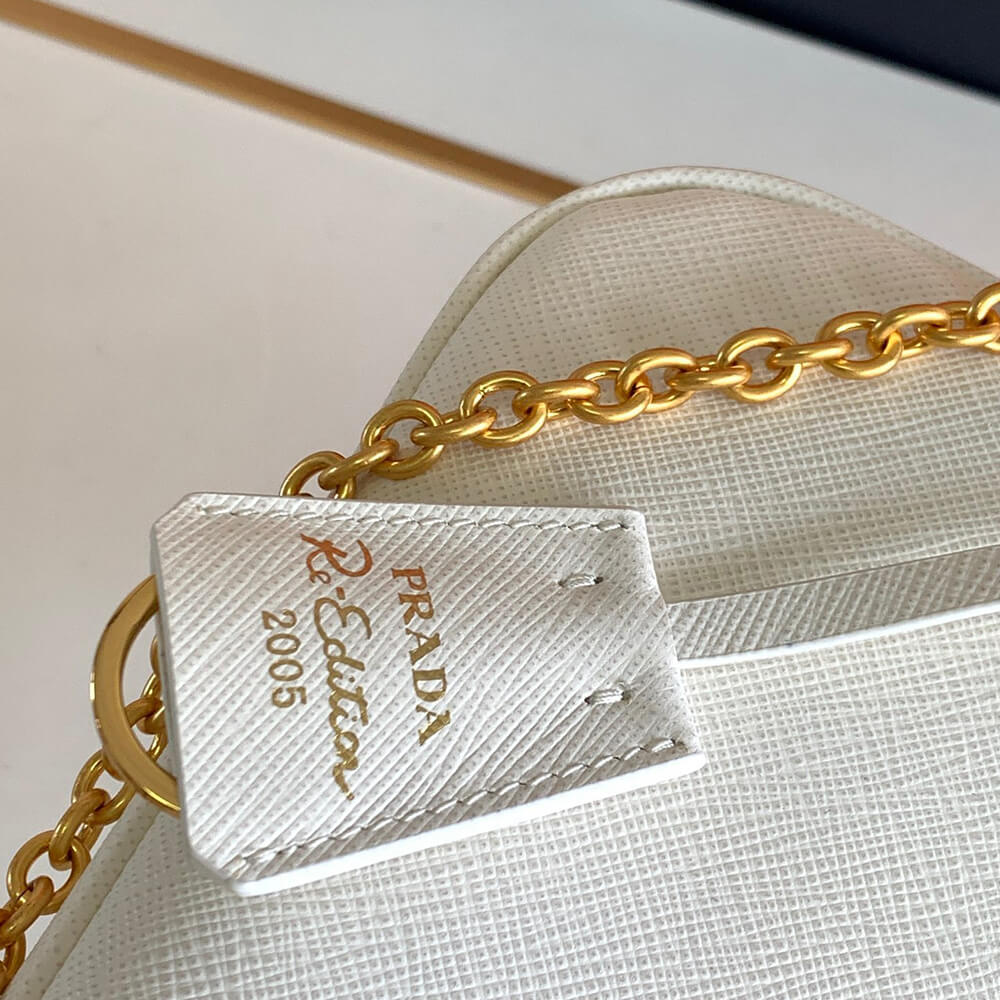 Pra*a re-edition 2005 saffiano leather bag