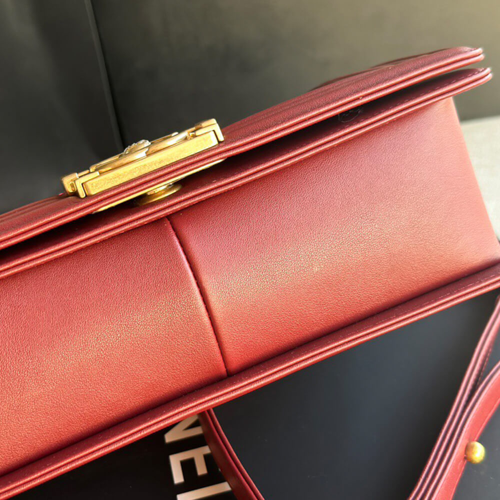 chevron boy Ch*el handbag